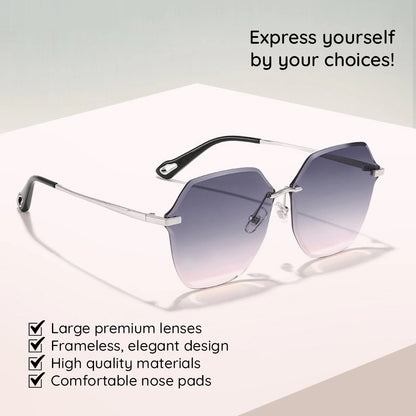 Gafas de Sol Mujer Techsuit 8195, Plateado Gris
