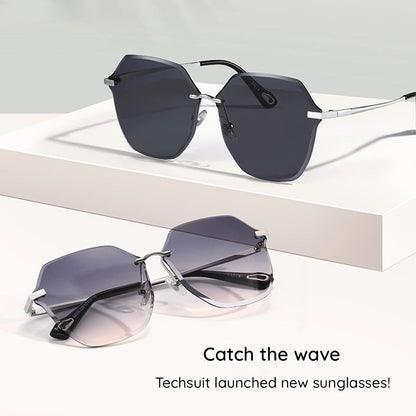 Gafas de Sol Mujer Techsuit 8195, Plateadas Moradas