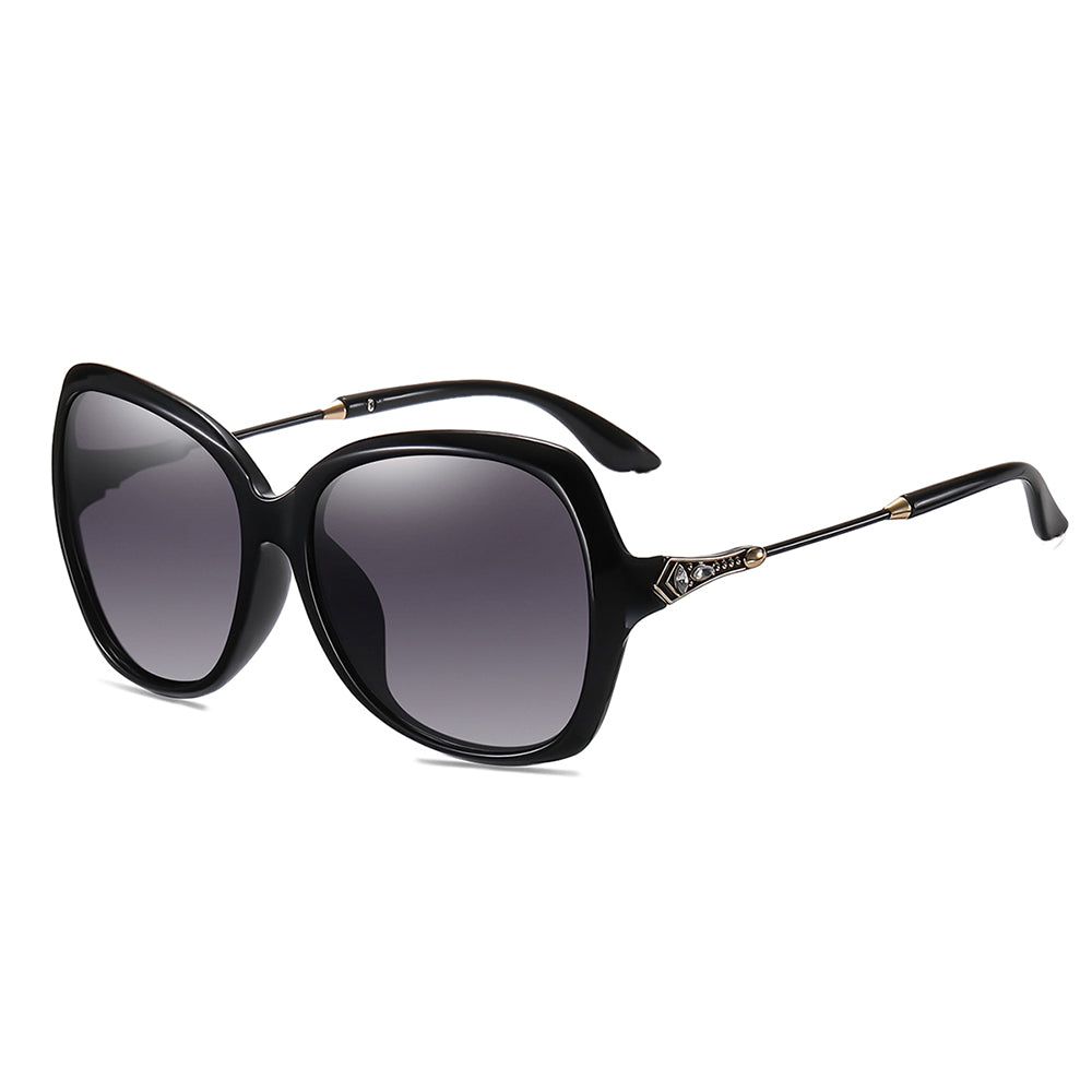 Gafas de Sol Mujer Techsuit 8881, Polarizadas, Protección UV, Negro Gris