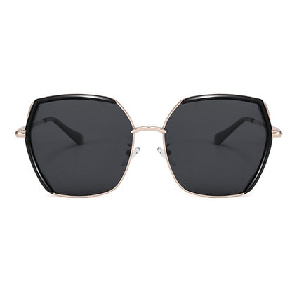 Gafas de Sol Mujer Techsuit 9768, Polarizadas, Protección UV, Gris Dorado Verde