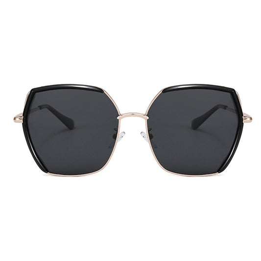 Gafas de Sol Mujer Techsuit 9768, Polarizadas, Protección UV, Negras Plateadas Grises