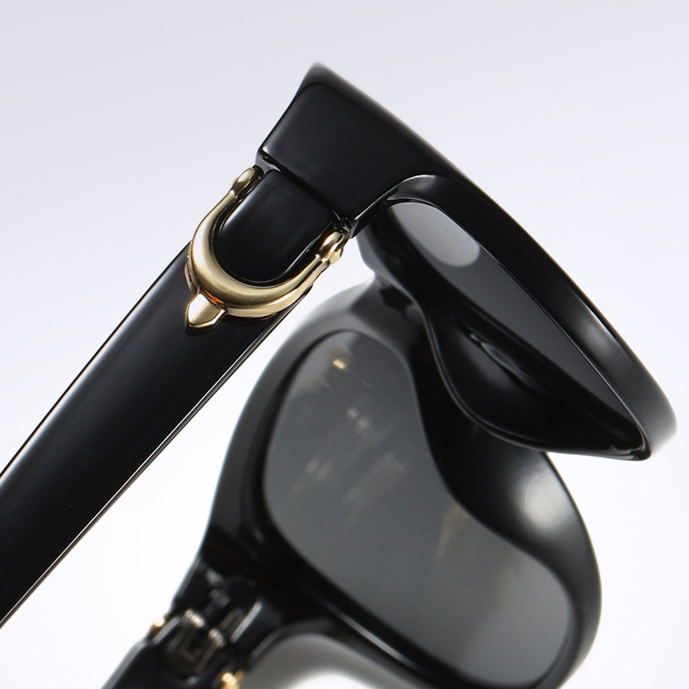 Gafas de Sol Mujer Techsuit A572, Polarizadas, Protección UV, Marrón Blanco