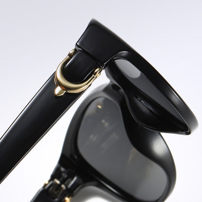 Gafas de Sol Mujer Techsuit A572, Polarizadas, Protección UV, Marrón Blanco
