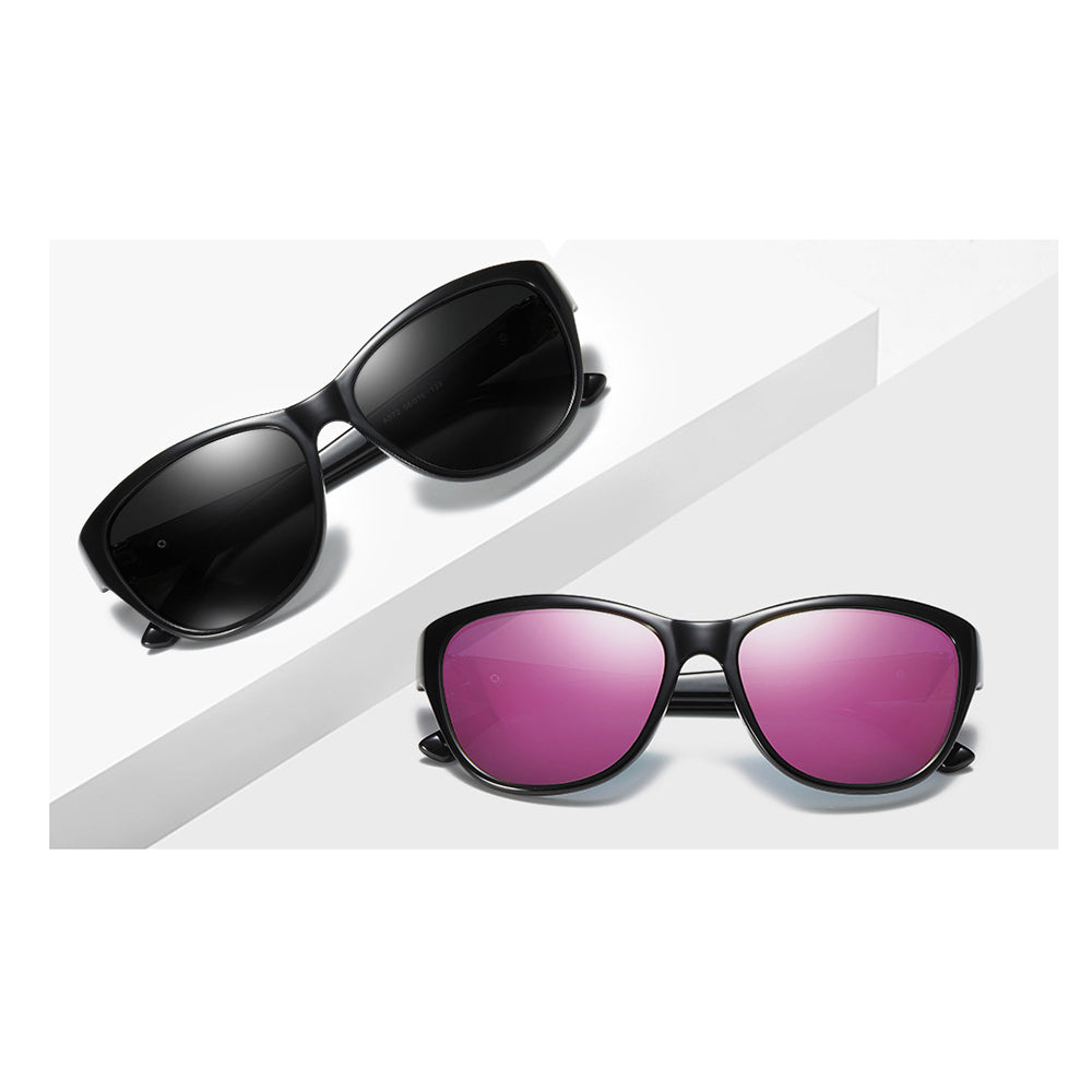 Gafas de Sol Mujer Techsuit A572, Polarizadas, Protección UV, Marrón Blanco