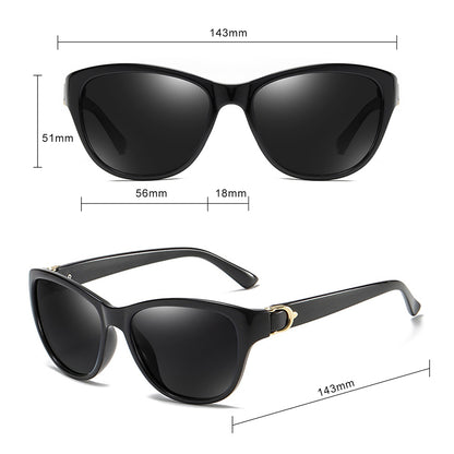Gafas de Sol Mujer Techsuit A572, Polarizadas, Protección UV, Marrón Blanco