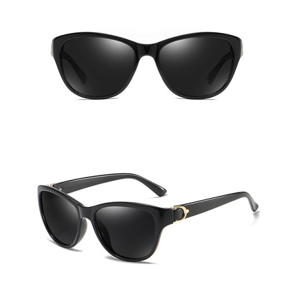 Techsuit A572 Women's Sunglasses, Polarized, UV Protection, Black Gray