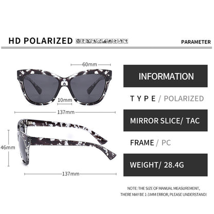 Gafas de Sol Mujer Techsuit OD8155-C3, Polarizadas, Protección UV, Negro Marrón