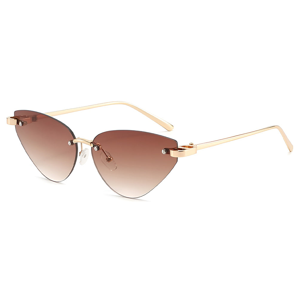 Gafas de Sol Mujer Techsuit S099, Dorado Marrón