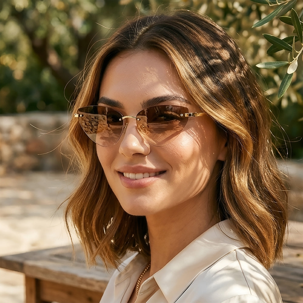 Gafas de Sol Mujer Techsuit S099, Dorado Negro