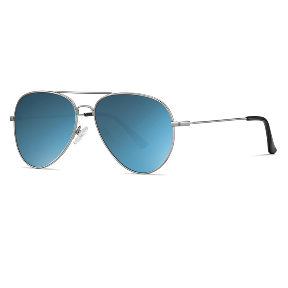 Gafas de Sol Unisex Techsuit 3025, Protección UV, Plateadas Azules