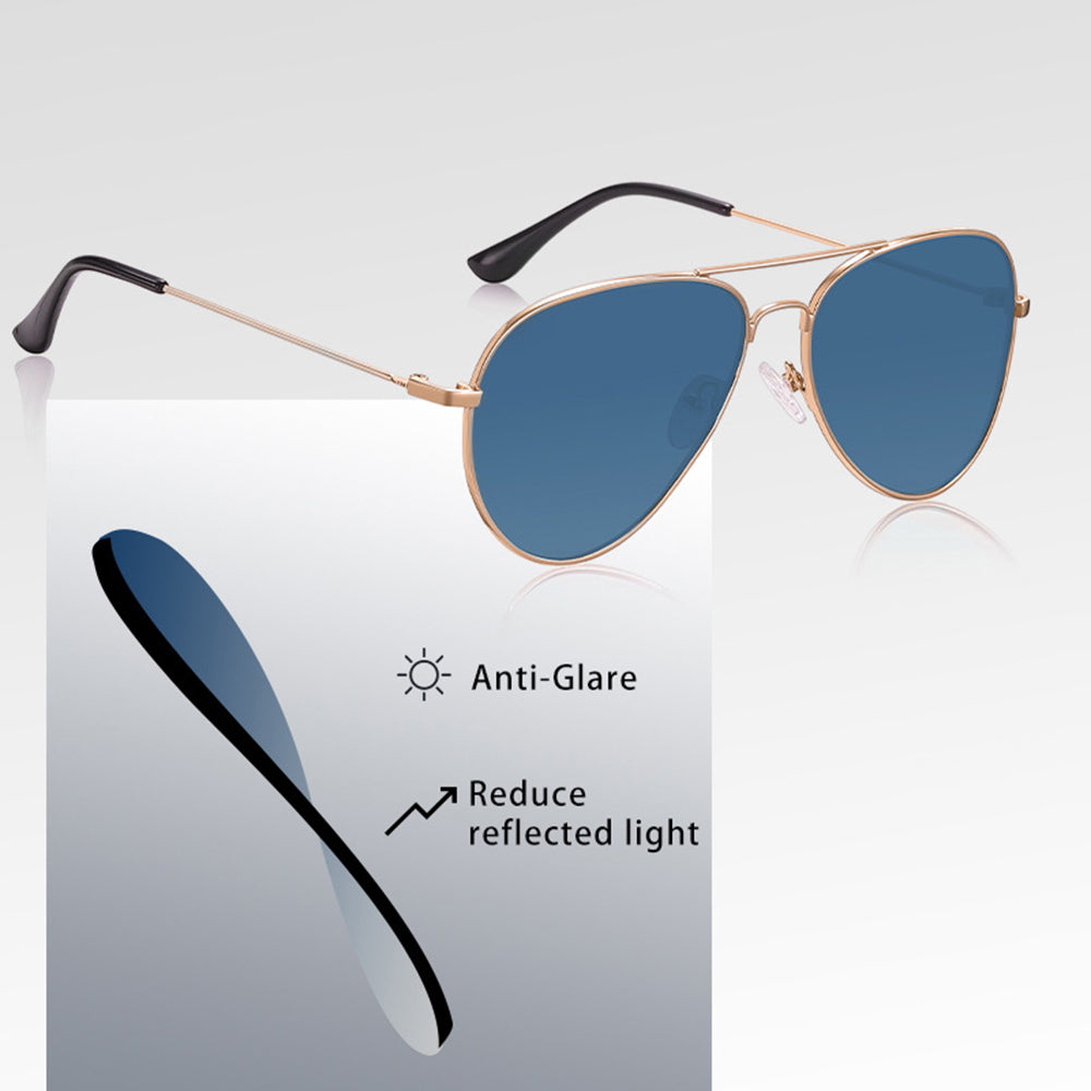 Gafas de Sol Unisex Techsuit 3025, Protección UV, Dorado Marrón