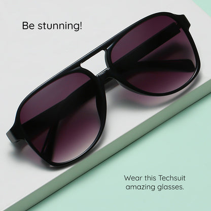 Gafas de Sol Unisex Techsuit 98061, Protección UV, Negro Gris
