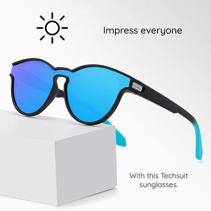 Gafas de Sol Unisex Techsuit TR7545, Polarizadas, Protección UV, Marrón