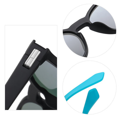 Gafas de Sol Unisex Techsuit TR7545, Polarizadas, Protección UV, Negro Gris