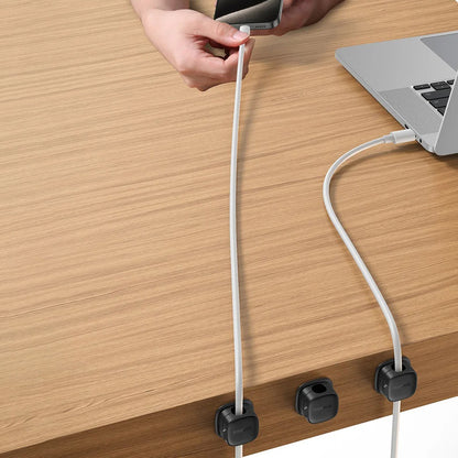 Organizador de Cables Baseus Lite Magnético, Set 3 Piezas, Blanco B01331106211-00