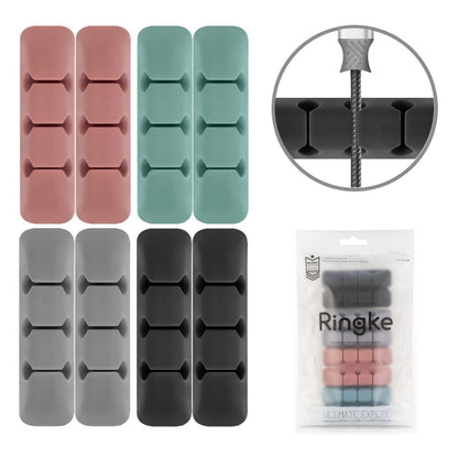 Organizador de Cables Ringke, Set de 8 piezas, Varios Colores