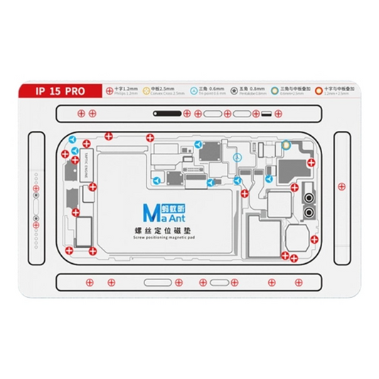 Almohadilla Magnética para Tornillos MaAnt para Apple iPhone 15 Pro / 15 Pro Max