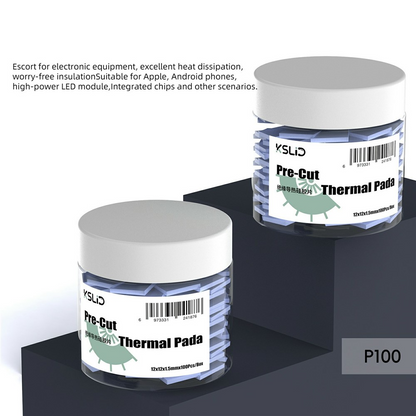 Thermal Conductive Pad KSLid P100, 12mm x 12mm x 1.5mm, Set of 100 pieces