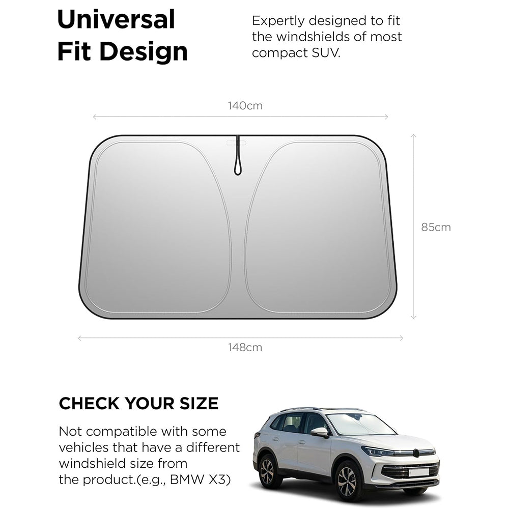 Parasolar para parabrisas de coche Spigen UO260, 85cm x 148cm ACP11460