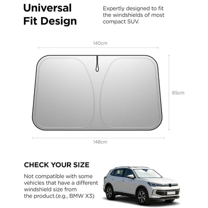 Parasolar para parabrisas de coche Spigen UO260, 85cm x 148cm ACP11460