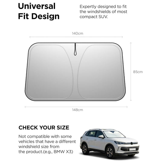 Parasolar para parabrisas de coche Spigen UO260, 85cm x 148cm ACP11460