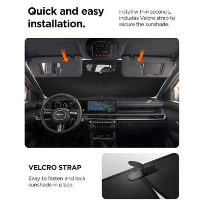 Parasolar para parabrisas de coche Spigen UO260, 85cm x 148cm ACP11460