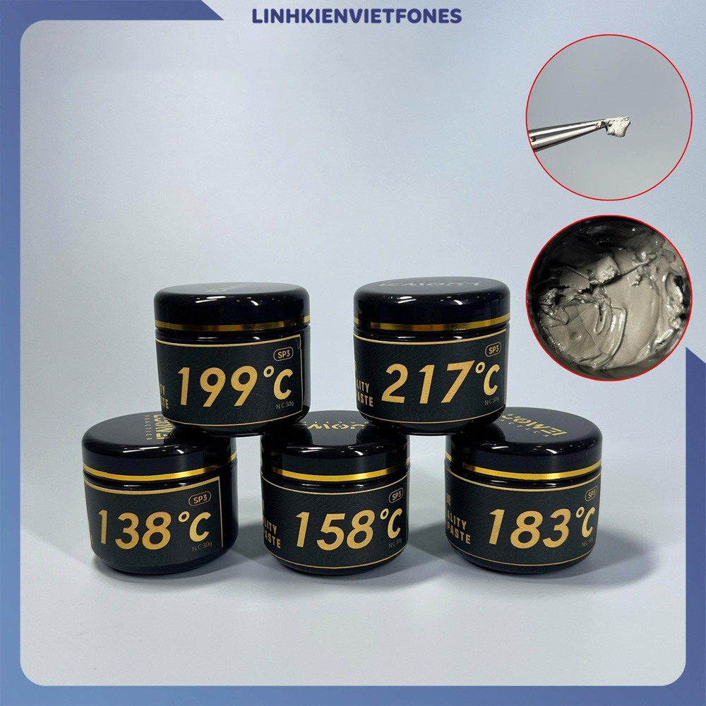 Pasta de estaño Luowei LW-SP3, 30g, Punto de fusión 217 grados