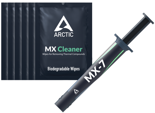 Pasta Térmica ARCTIC MX-7 + Toallitas MX Cleaner, Tipo Jeringa, 4g ACTCP00092A