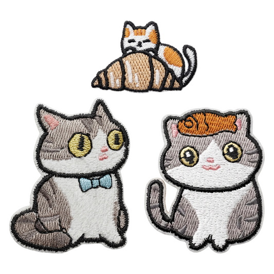 Parche / Parche Textil OEM Cat 1, Set de 3 piezas, Multicolor