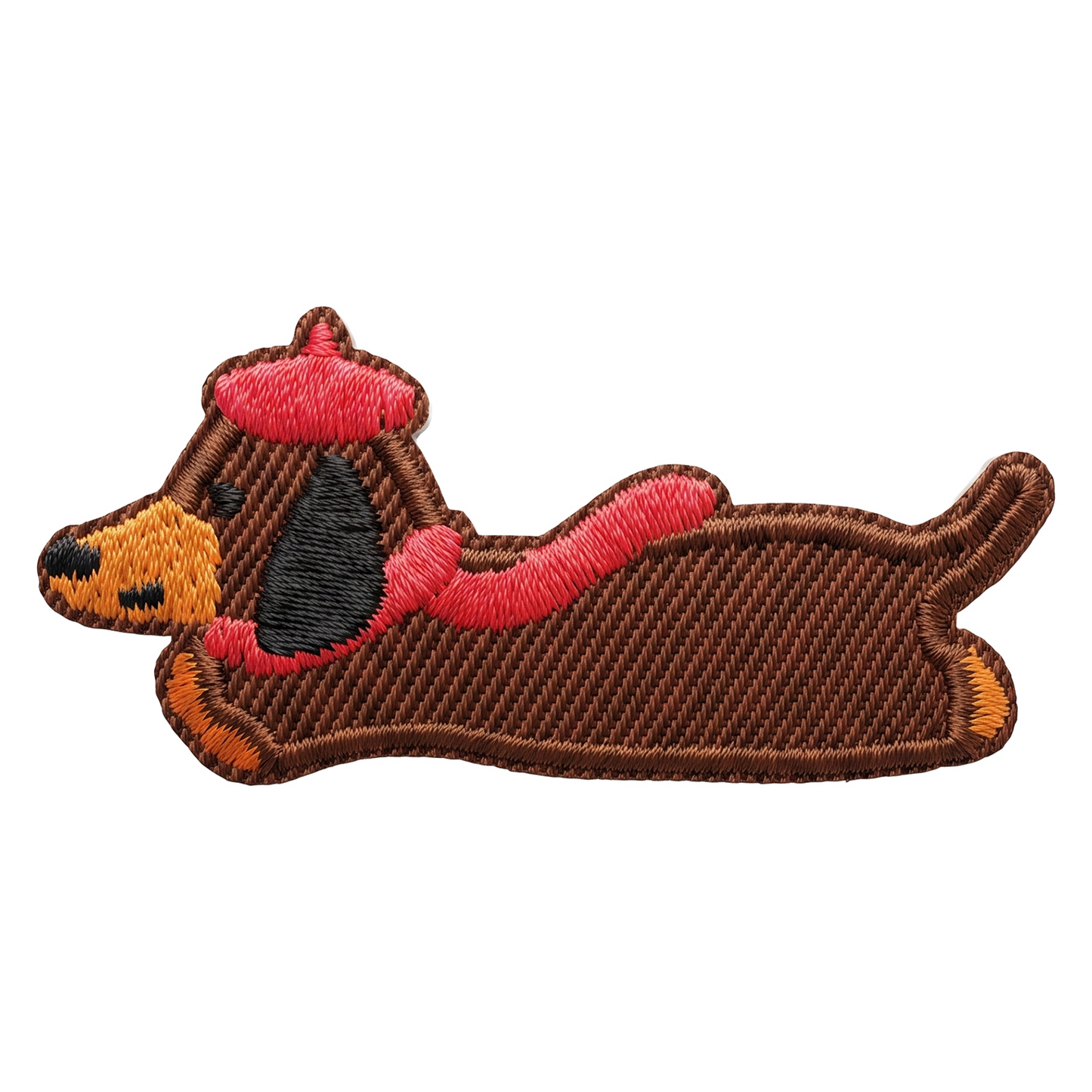 Parche / Parche Textil OEM Dachshund, Set de 3 piezas, Multicolor