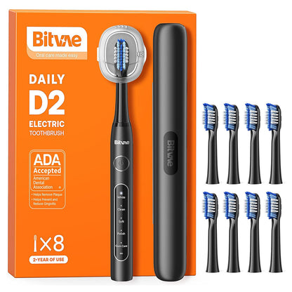 Cepillo de Dientes Eléctrico Bitvae D2, Negro