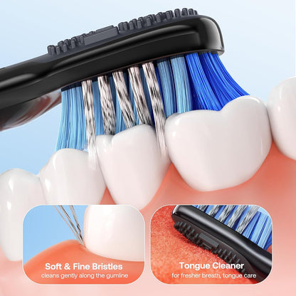 Cepillo de Dientes Eléctrico Bitvae D2, Negro