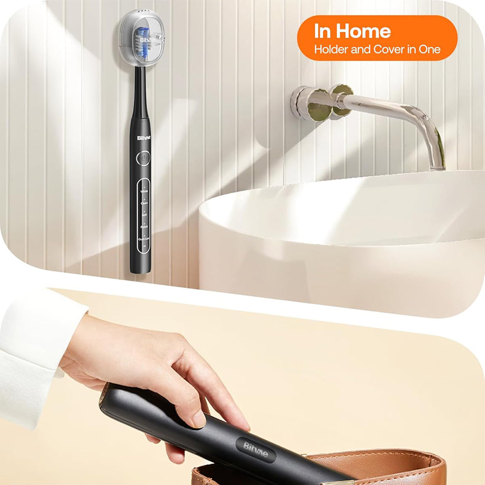Cepillo de Dientes Eléctrico Bitvae D2, Negro