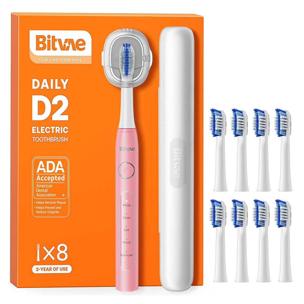 Cepillo de Dientes Eléctrico Bitvae D2, Rosa
