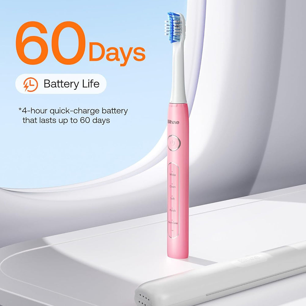 Cepillo de Dientes Eléctrico Bitvae D2, Rosa