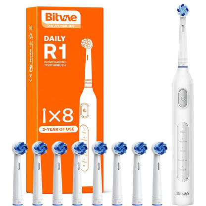 Cepillo de Dientes Eléctrico Bitvae R1, Blanco