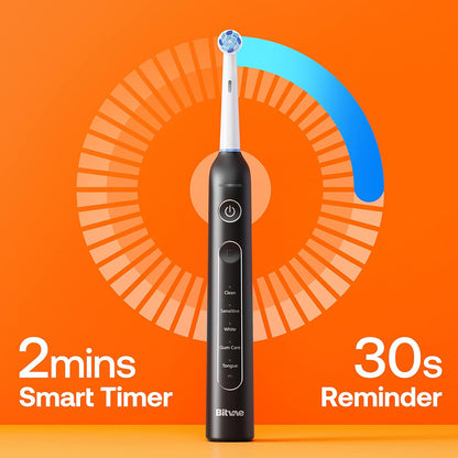 Cepillo de Dientes Eléctrico Bitvae R2, Negro