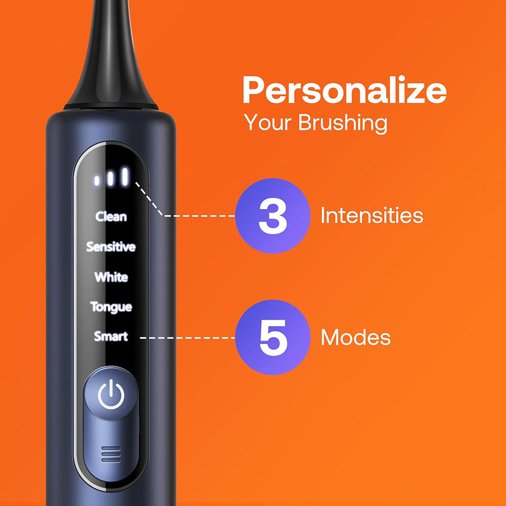 Cepillo de Dientes Eléctrico Bitvae S3 Smart, Azul Marino