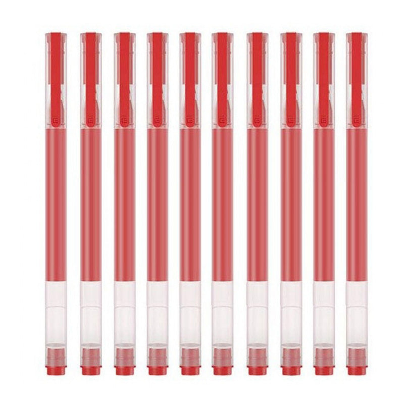 Bolígrafo Xiaomi, Gel Rojo, 0.5mm, Set 10 piezas BHR8863GL