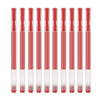 Bolígrafo Xiaomi, Gel Rojo, 0.5mm, Set 10 piezas BHR8863GL