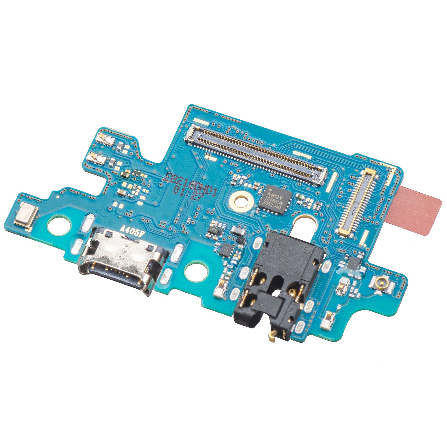 Samsung Galaxy A40 A405, Service Pack GH96-12454A - Audio - Micrófono - Placa de conexión de carga