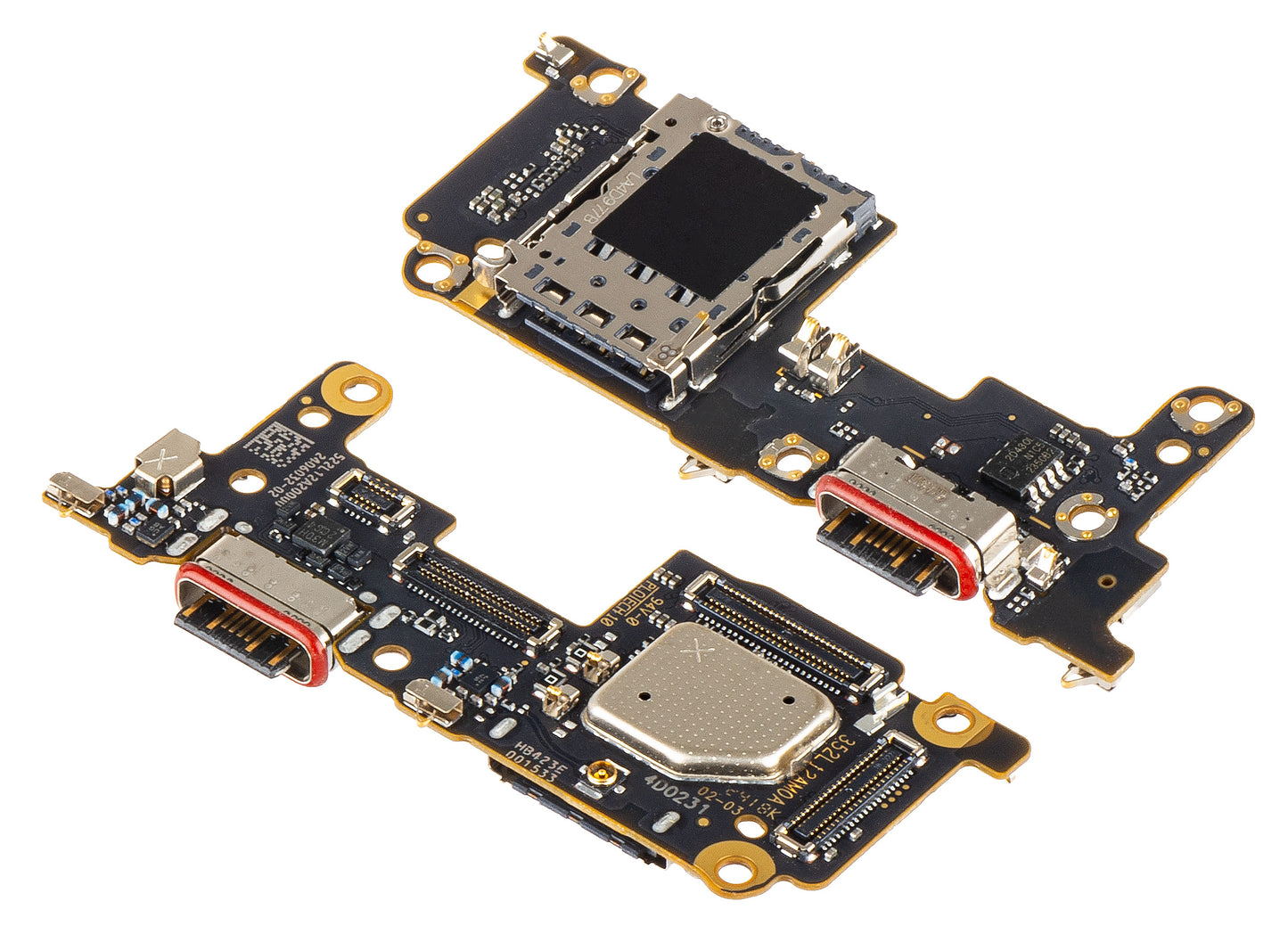 Placa con Conector de Carga - Micrófono - Módulo Lector SIM Xiaomi 12T, Service Pack 560001L12A00