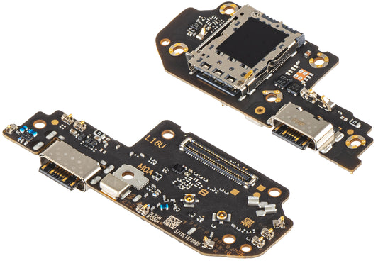 Placa con Conector de Carga - Micrófono - Módulo Lector SIM Xiaomi Poco X4 GT, Service Pack 5600020L1600