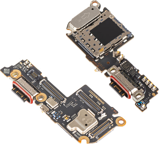 Placa con Conector de Carga - Micrófono - Módulo Lector SIM Xiaomi 13, Service Pack 56000100M300