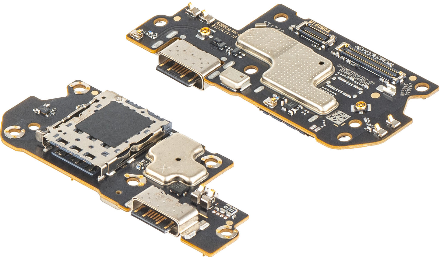 Placa con Conector de Carga - Micrófono - Módulo Lector SIM Xiaomi Redmi Note 12 Pro+, Service Pack 560002M16U00