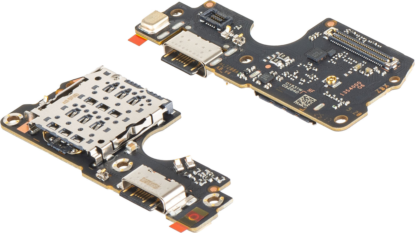 Placa con Conector de Carga - Micrófono - Módulo Lector SIM Xiaomi Redmi Note 14 Pro 4G, Service Pack 560004000O600
