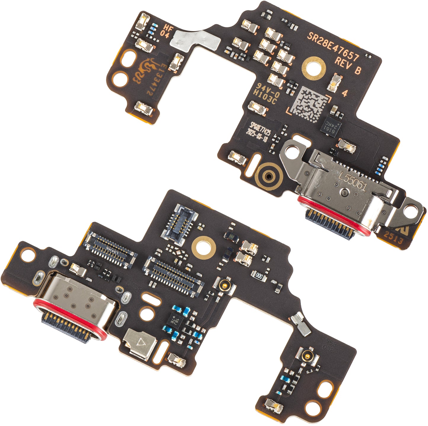 Placa con Conector de Carga - Micrófono Motorola Moto G Stylus 5G (2025), Paquete de Servicio 5B28C30425