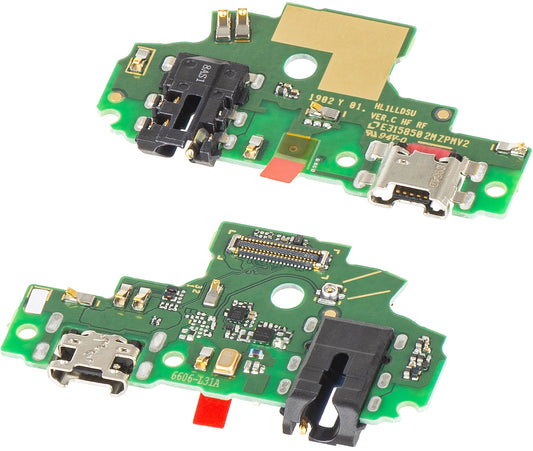 Placa con Conector de Carga - Audio - Micrófono Honor 9 Lite, Swap 02351SYN