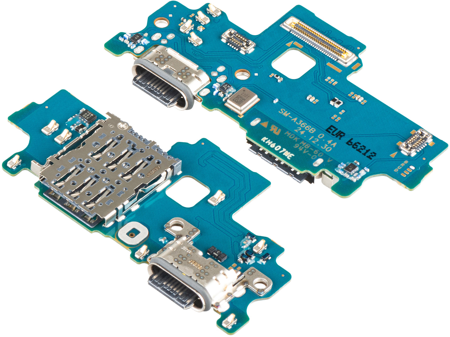 Placa con Conector de Carga - Micrófono - Módulo Lector SIM Samsung Galaxy A36 A366, Service Pack GH96-19348A
