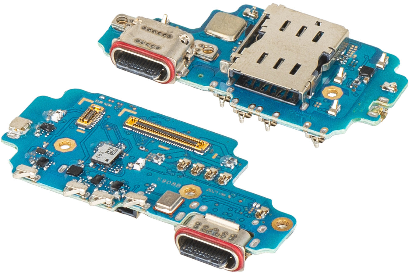 Placa con Conector de Carga - Micrófono - Módulo Lector SIM Samsung Galaxy S22 Ultra 5G S908